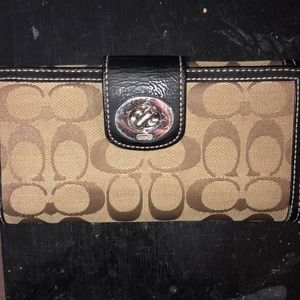 Brown coach wallet